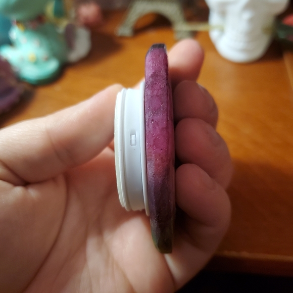 RAINBOW Sliced Agate Phone Grip - Picture 2 of 3